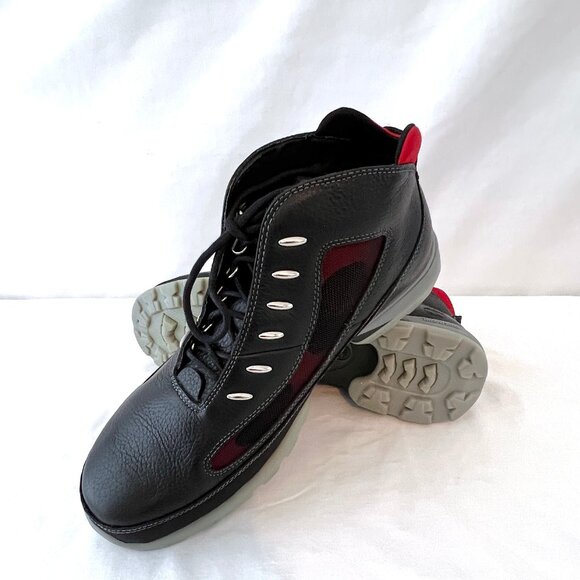 Timberland Boots Smart Comfort System, Black Leather with Red trim, Size 10.5 EC - Picture 7 of 14